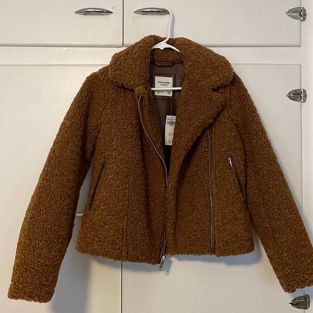 XXS Abercrombie sherpa moto jacket.